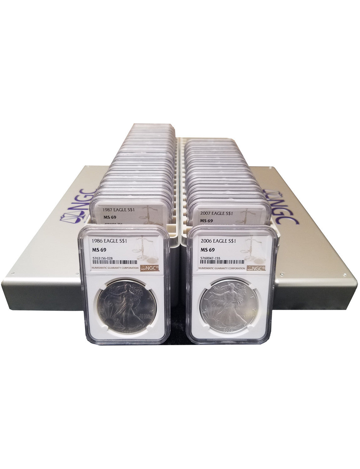Last Day 70% ОFF🔥1986-2024 American Silver Eagle NGC MS69 (2 New NGC Boxes)