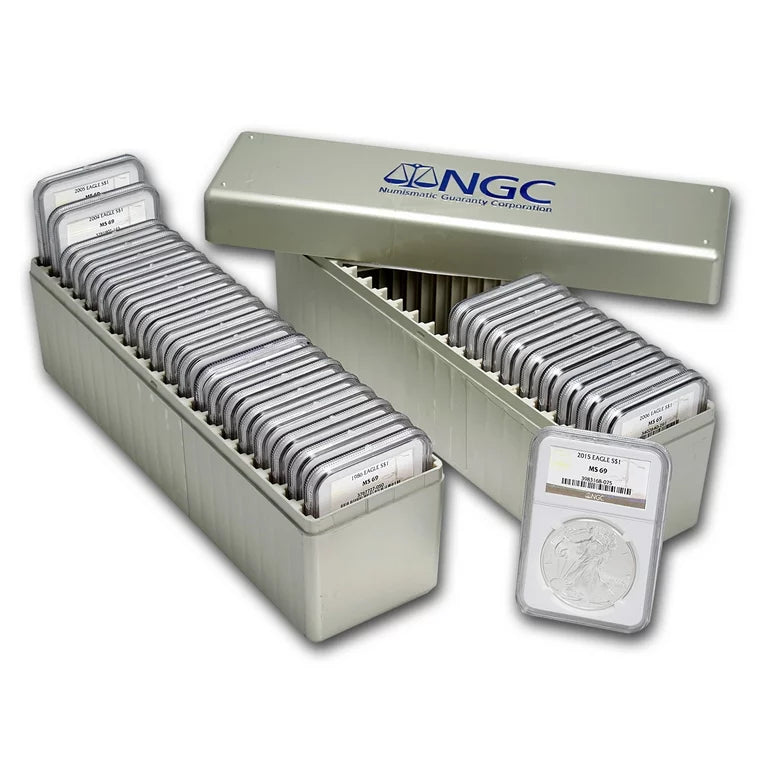 Last Day 70% ОFF🔥1986-2024 American Silver Eagle NGC MS69 (2 New NGC Boxes)